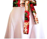 African Print Peplum Belt