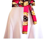 African Print Peplum Belt
