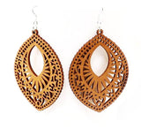 Wood Geometric Earrings