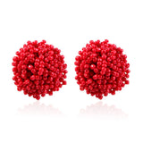 Bead Costune Fashion Statement Earrings