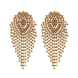 Gold Rhinestone Earrings