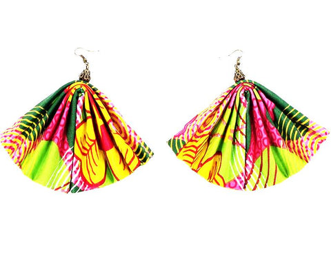 Handcrafted African Wax Print Fashion Earrings