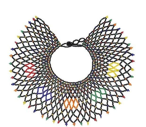 Handcrafted Beaded Fashion Statement Necklace