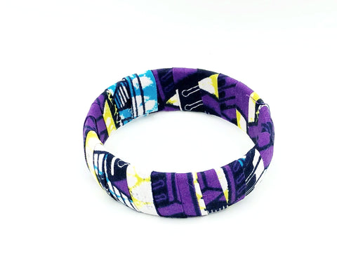 Handcrafted African Print Bangle Bracelet