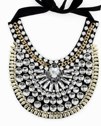 Crystal Costume Fashion Necklace Statement