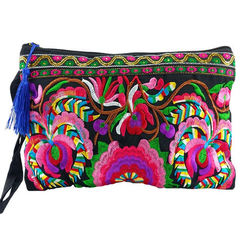 Indian Print Clutch Handbag