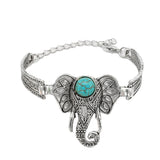 Silver Elephant Bracelet Cuff