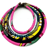 African Print Statement Necklace